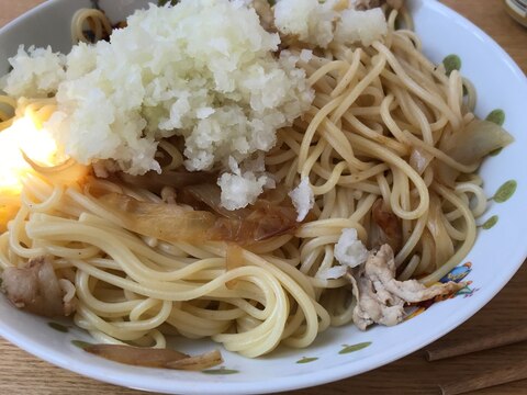 マイタケおろしのパスタ